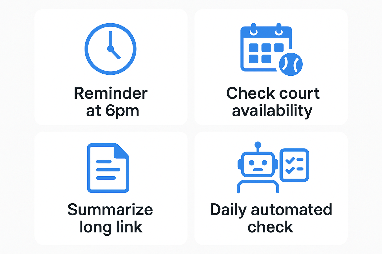 Use case grid for OpenClaw